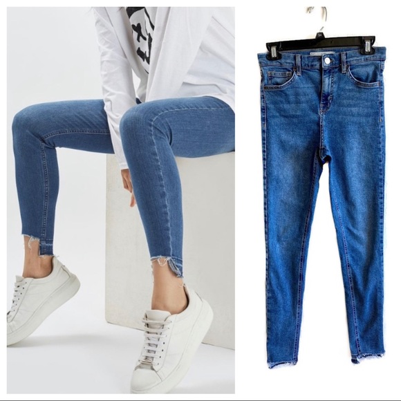 jamie step hem skinny jeans